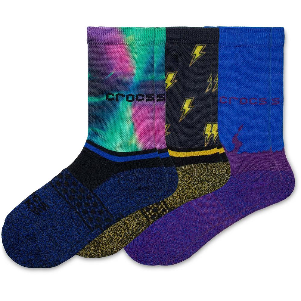 Chaussettes Crocs Crew Out Of This World 3-Pack Fille Multicolore | France 1683XYUF